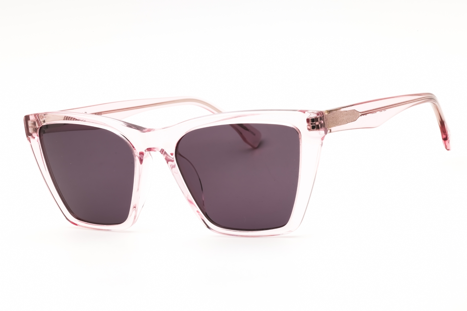 Gafas de sol de acetato rosa transparente